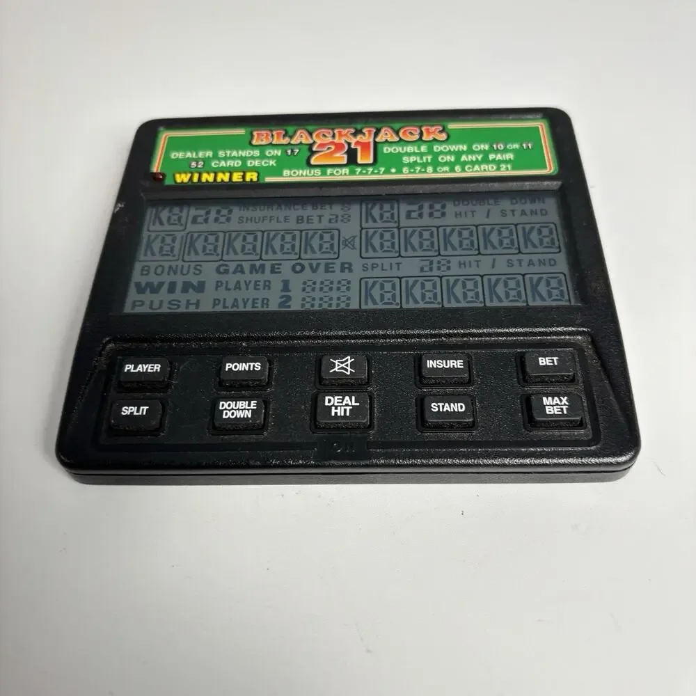 Radio Shack Blackjack 21 Handheld Digital Video Game Tested Works